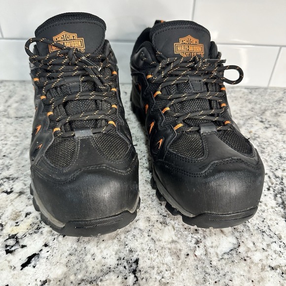Harley Davidson Men's‎ D93328 Woodridge Waterproof Black Hiking Boots Sz 10M